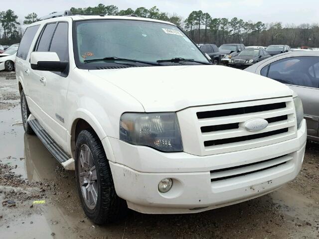 1FMFK19507LA00352 - 2007 FORD EXPEDITION WHITE photo 1