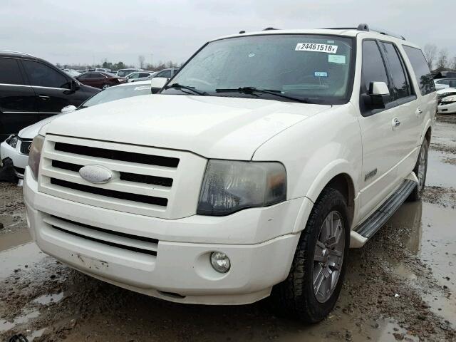 1FMFK19507LA00352 - 2007 FORD EXPEDITION WHITE photo 2