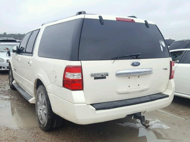 1FMFK19507LA00352 - 2007 FORD EXPEDITION WHITE photo 3