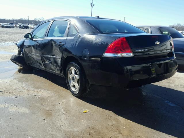 2G1WB58K379414020 - 2007 CHEVROLET IMPALA LS BLACK photo 3