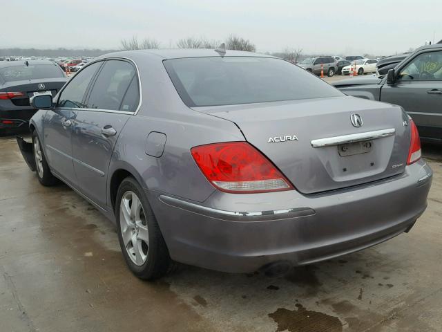 JH4KB16516C007511 - 2006 ACURA RL GRAY photo 3