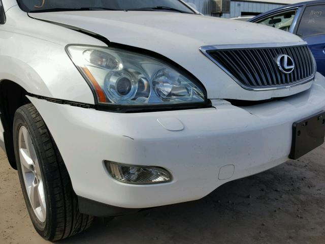 JTJHK31UX72009011 - 2007 LEXUS RX 350 WHITE photo 9