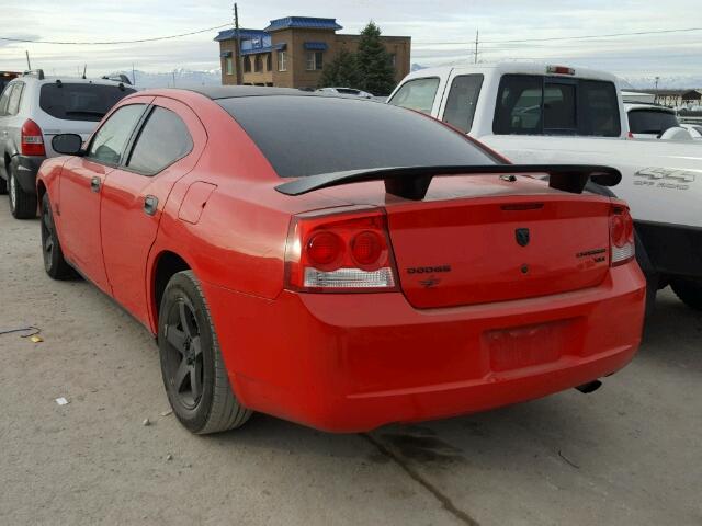 2B3KA33V29H562796 - 2009 DODGE CHARGER SX RED photo 3