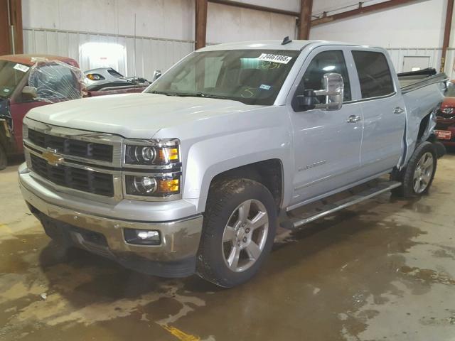 3GCUKSEC1EG122251 - 2014 CHEVROLET SILVERADO SILVER photo 2