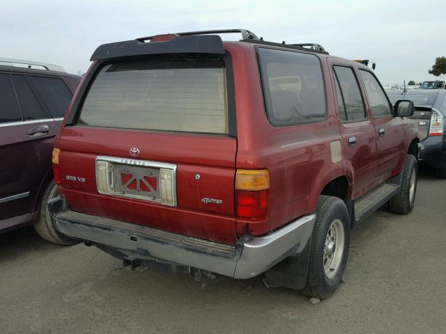 JT3VN29VXR0023238 - 1994 TOYOTA 4RUNNER VN RED photo 4