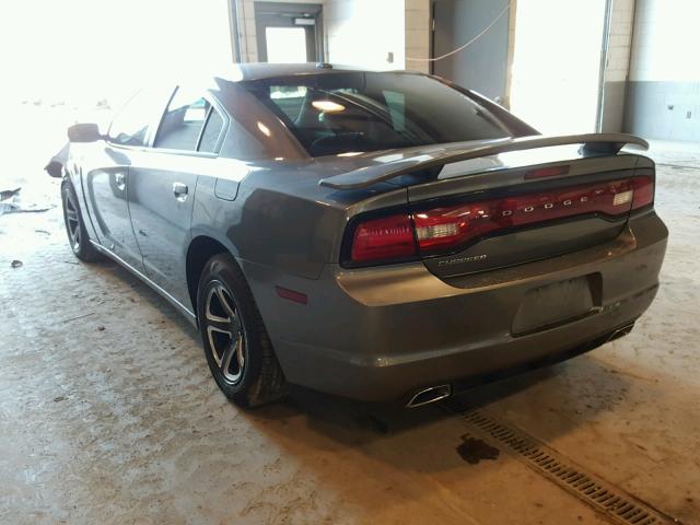 2C3CDXHG8CH213312 - 2012 DODGE CHARGER SX GRAY photo 3