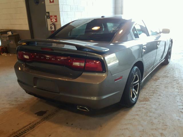 2C3CDXHG8CH213312 - 2012 DODGE CHARGER SX GRAY photo 4