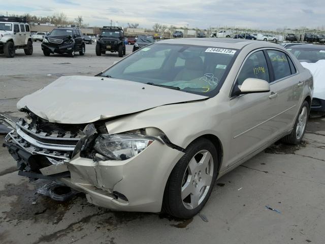 1G1ZJ57719F111776 - 2009 CHEVROLET MALIBU 2LT GOLD photo 2