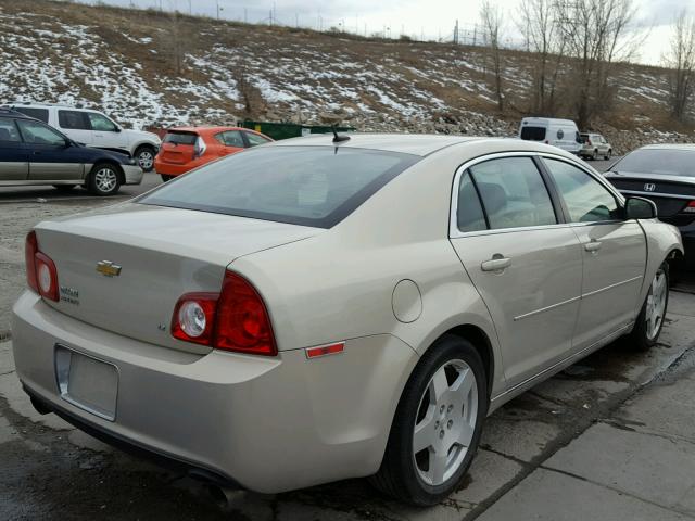 1G1ZJ57719F111776 - 2009 CHEVROLET MALIBU 2LT GOLD photo 4