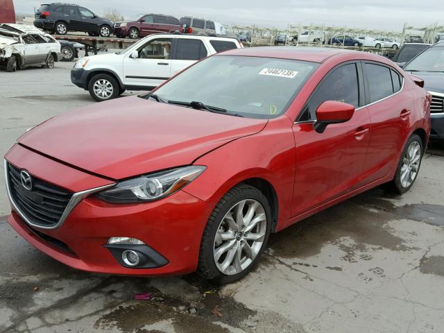 JM1BM1W36E1178520 - 2014 MAZDA 3 GRAND TO RED photo 2