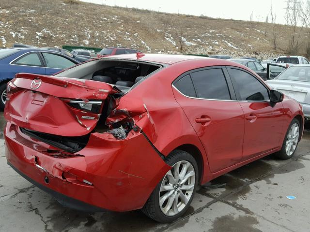 JM1BM1W36E1178520 - 2014 MAZDA 3 GRAND TO RED photo 4