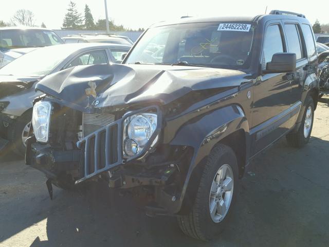 1C4PJMAK6CW146147 - 2012 JEEP LIBERTY SP BLACK photo 2