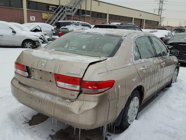 1HGCM56373A017510 - 2003 HONDA ACCORD LX GOLD photo 4