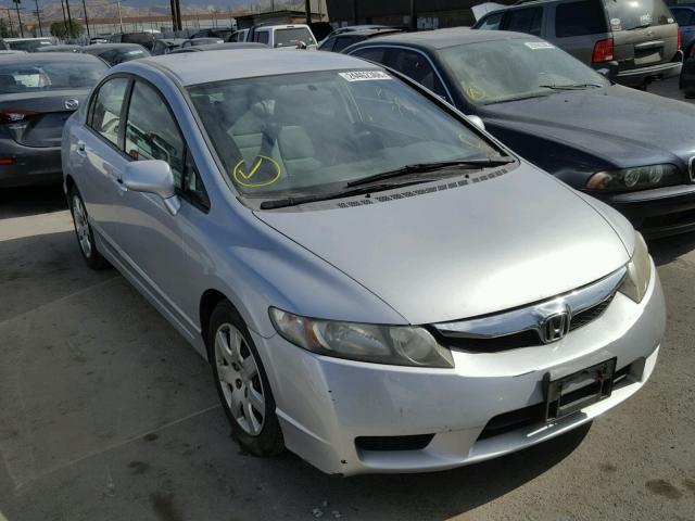 19XFA16579E039575 - 2009 HONDA CIVIC LX SILVER photo 1