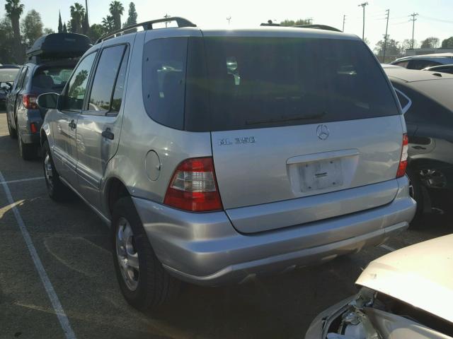 4JGAB57E14A510866 - 2004 MERCEDES-BENZ ML 350 SILVER photo 3