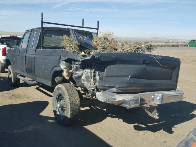 1FTHX2610FKA97126 - 1985 FORD F250 BLACK photo 3