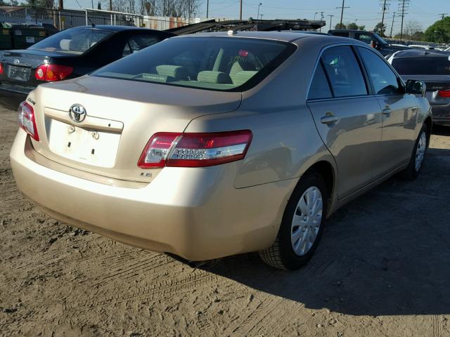 4T1BF3EK9BU766187 - 2011 TOYOTA CAMRY BASE GOLD photo 4
