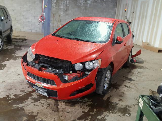 1G1JD6SG3D4193287 - 2013 CHEVROLET SONIC LT RED photo 2