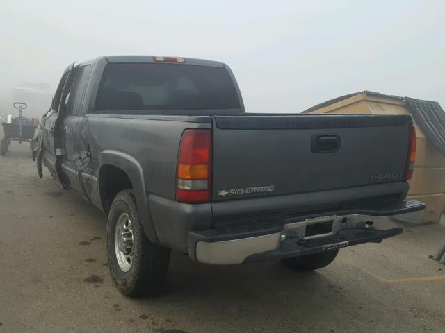 1GCHC29142E118236 - 2002 CHEVROLET SILVERADO CHARCOAL photo 3