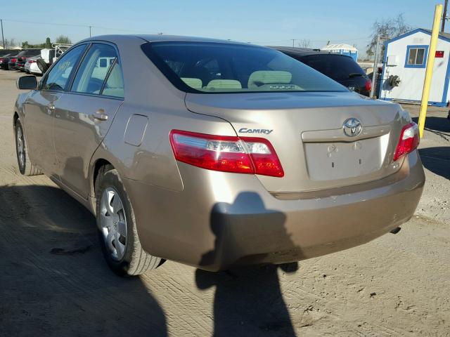 4T1BE46K67U007107 - 2007 TOYOTA CAMRY NEW GOLD photo 3