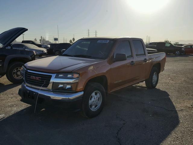 1GTCS136858226650 - 2005 GMC CANYON ORANGE photo 2