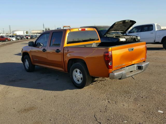 1GTCS136858226650 - 2005 GMC CANYON ORANGE photo 3