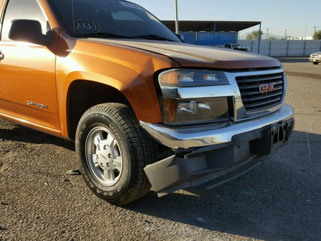 1GTCS136858226650 - 2005 GMC CANYON ORANGE photo 9