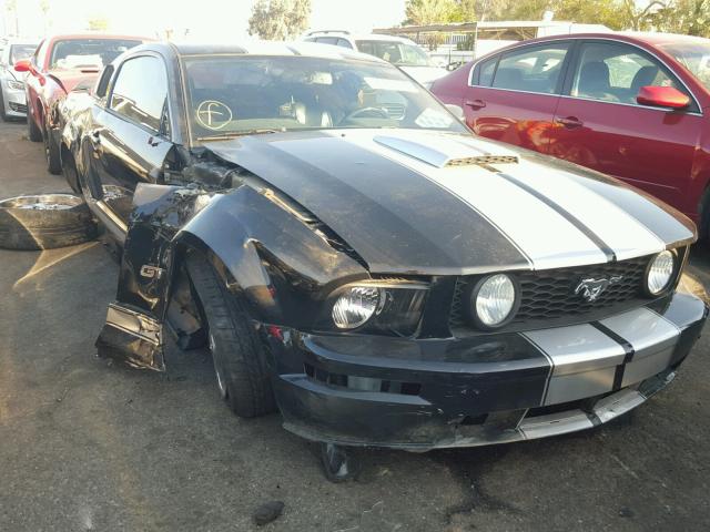 1ZVHT82H475288739 - 2007 FORD MUSTANG GT BLACK photo 1