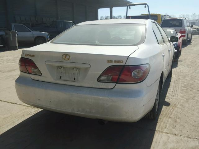 JTHBA30G445041209 - 2004 LEXUS ES 330 WHITE photo 4