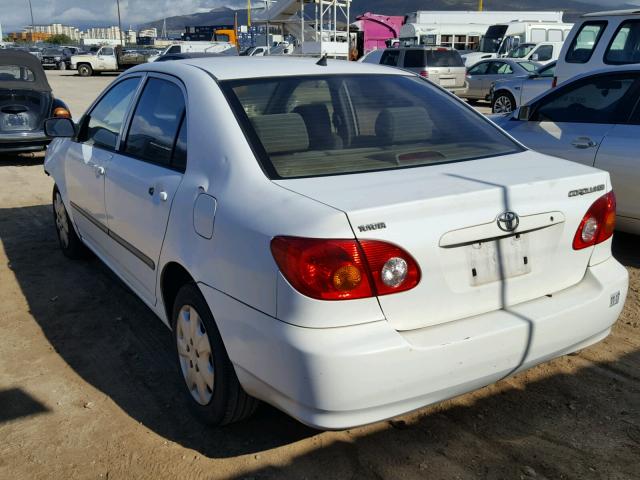 1NXBR32E03Z030696 - 2003 TOYOTA COROLLA CE WHITE photo 3