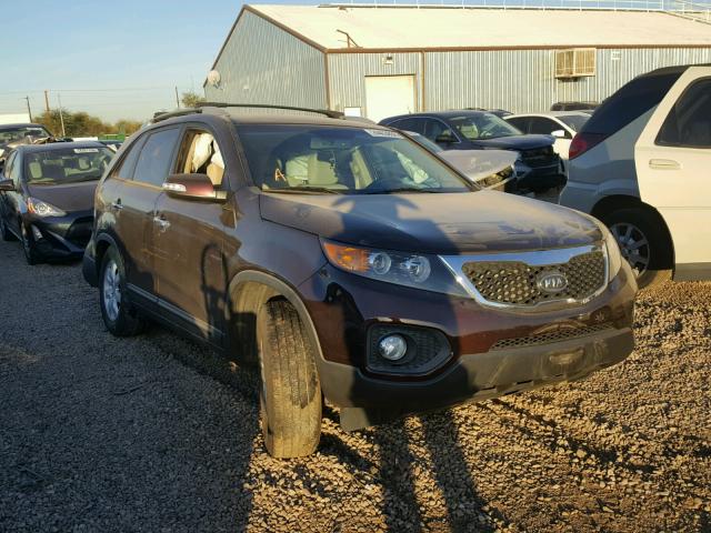 5XYKT3A6XCG264927 - 2012 KIA SORENTO BA MAROON photo 1