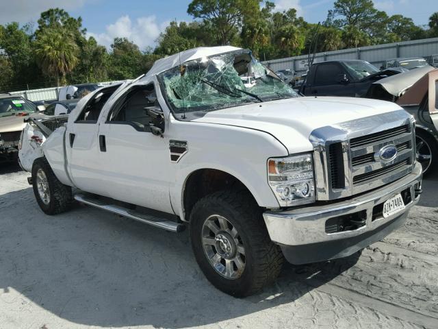 1FTSW21R28ED75368 - 2008 FORD F250 SUPER WHITE photo 1