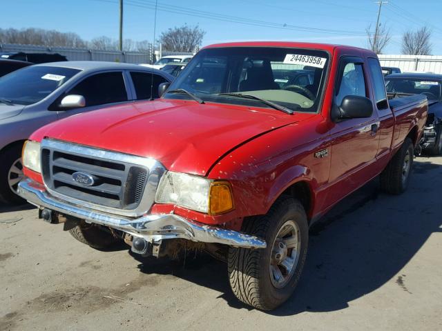 1FTYR44U45PA50069 - 2005 FORD RANGER SUP RED photo 2