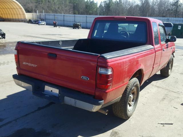 1FTYR44U45PA50069 - 2005 FORD RANGER SUP RED photo 4