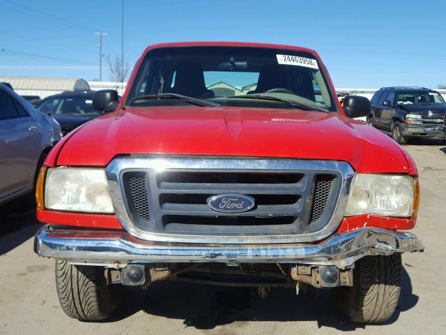 1FTYR44U45PA50069 - 2005 FORD RANGER SUP RED photo 9