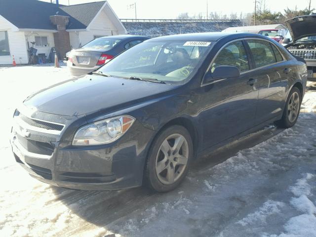 1G1ZB5E15BF245711 - 2011 CHEVROLET MALIBU LS BLACK photo 2