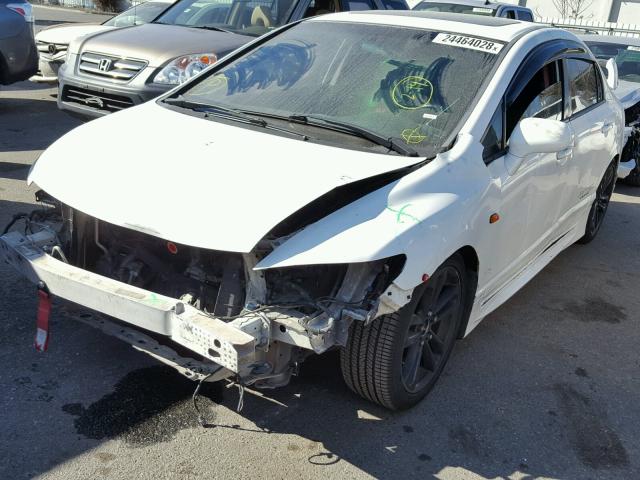 2HGFA55579H707664 - 2009 HONDA CIVIC SI WHITE photo 2