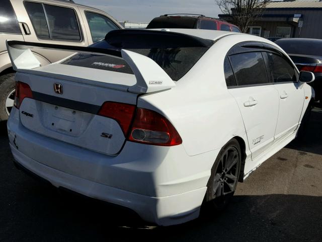 2HGFA55579H707664 - 2009 HONDA CIVIC SI WHITE photo 4