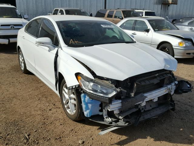 3FA6P0H78ER337603 - 2014 FORD FUSION SE WHITE photo 1