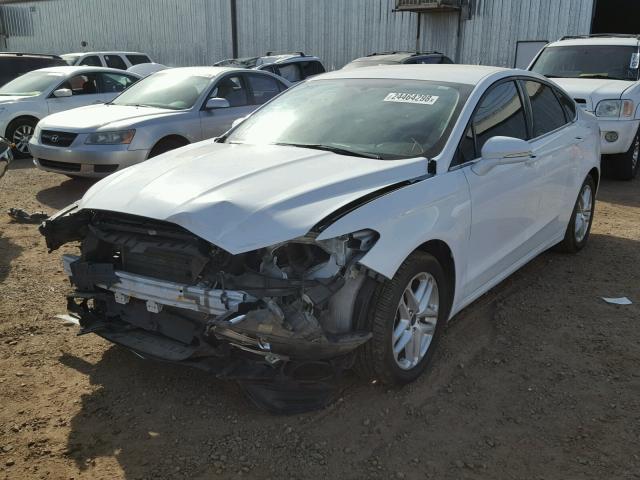 3FA6P0H78ER337603 - 2014 FORD FUSION SE WHITE photo 2