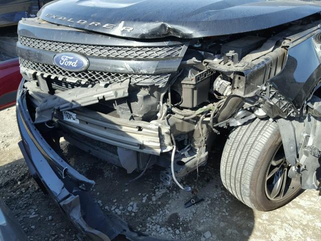 1FM5K8GT3EGC48574 - 2014 FORD EXPLORER S BLACK photo 9