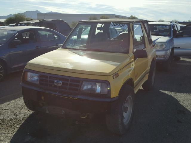 2CNBJ18U9M6901427 - 1991 GEO TRACKER YELLOW photo 2