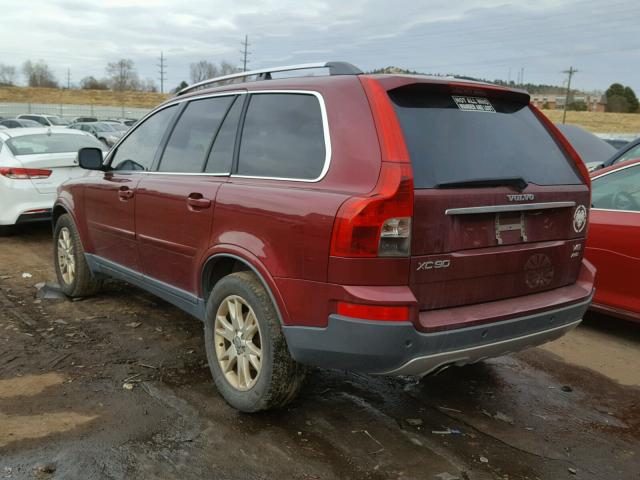 YV4CZ852771332787 - 2007 VOLVO XC90 V8 BURGUNDY photo 3