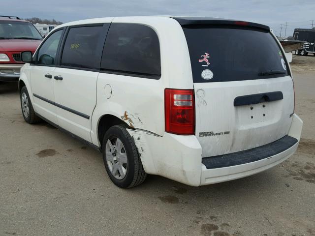 1D8HN44H08B156598 - 2008 DODGE GRAND CARA WHITE photo 3