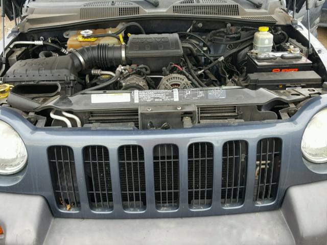 1J4GL48K82W324293 - 2002 JEEP LIBERTY SP BLUE photo 7