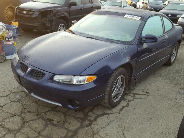 1G2WP12K91F158138 - 2001 PONTIAC GRAND PRIX Կապույտ լուսանկար 2