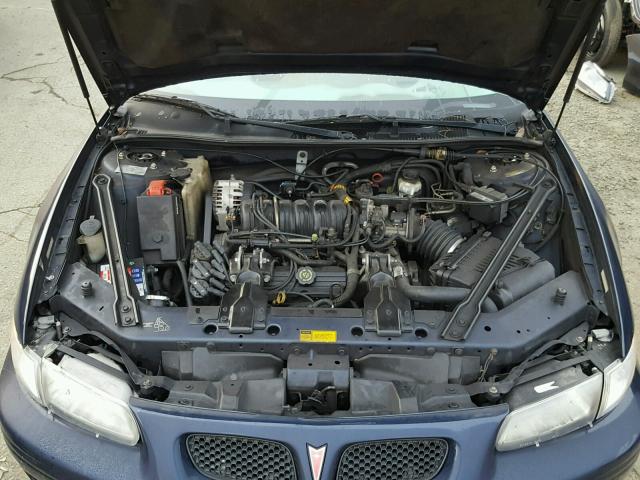 1G2WP12K91F158138 - 2001 PONTIAC GRAND PRIX Կապույտ լուսանկար 7