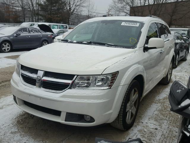 3D4PH6FV2AT107460 - 2010 DODGE JOURNEY R/ WHITE photo 2