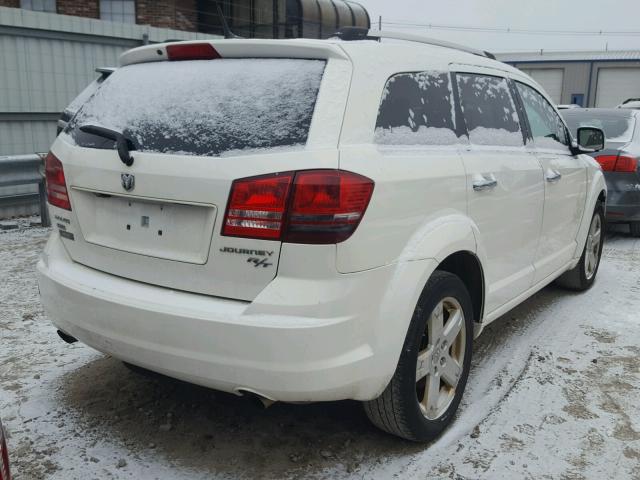 3D4PH6FV2AT107460 - 2010 DODGE JOURNEY R/ WHITE photo 4