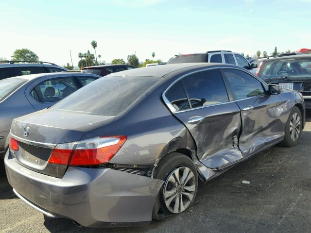 1HGCR2F31FA002859 - 2015 HONDA ACCORD LX GRAY photo 4